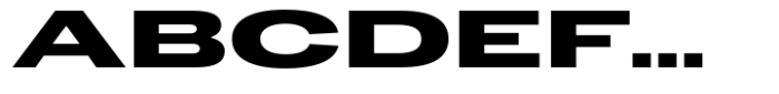 Dean Gothic Wide Extra Bold Font UPPERCASE