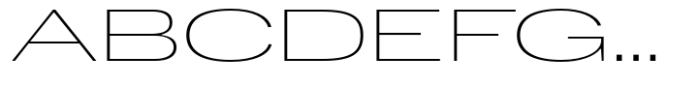 Dean Gothic Wide Thin Font UPPERCASE