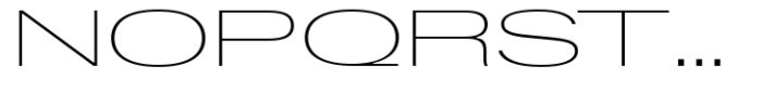 Dean Gothic Wide Thin Font UPPERCASE