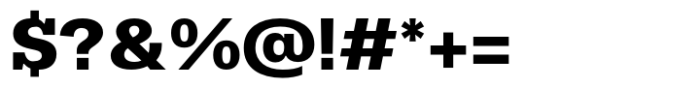 Dean Slab Bold Font OTHER CHARS