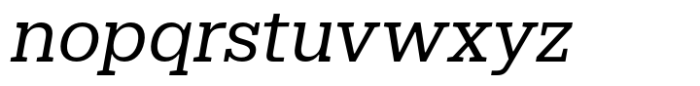 Dean Slab Book Italic Font LOWERCASE