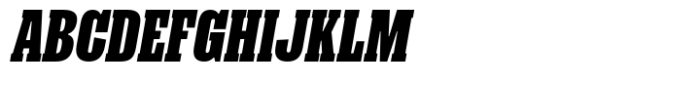 Dean Slab Compressed Black Italic Font UPPERCASE