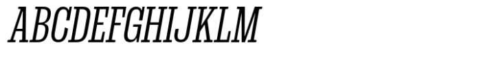 Dean Slab Compressed Book Italic Font UPPERCASE