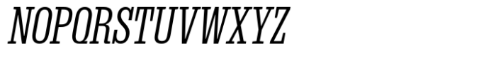 Dean Slab Compressed Book Italic Font UPPERCASE