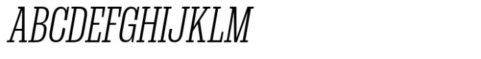 Dean Slab Compressed Light Italic Font UPPERCASE