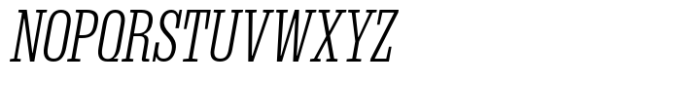 Dean Slab Compressed Light Italic Font UPPERCASE