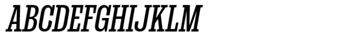 Dean Slab Compressed Medium Italic Font UPPERCASE
