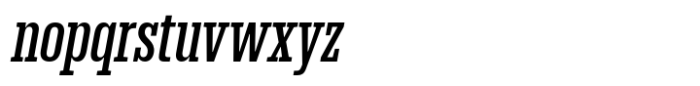 Dean Slab Compressed Medium Italic Font LOWERCASE