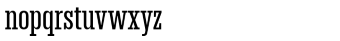 Dean Slab Compressed Regular Font LOWERCASE