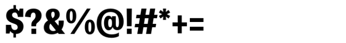 Dean Slab Condensed Bold Font OTHER CHARS