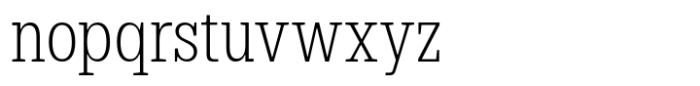 Dean Slab Condensed Extra Light Font LOWERCASE