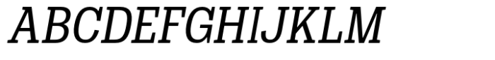 Dean Slab Condensed Regular Italic Font UPPERCASE