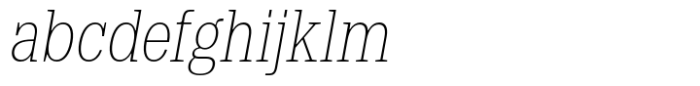 Dean Slab Condensed Thin Italic FONT