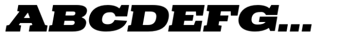Dean Slab Extended Black Italic Font UPPERCASE