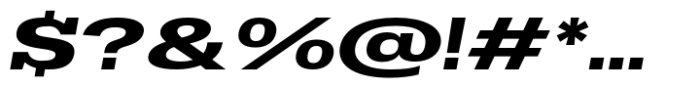 Dean Slab Extended Bold Italic Font OTHER CHARS