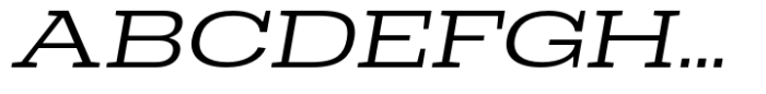 Dean Slab Extended Book Italic Font UPPERCASE
