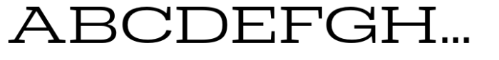 Dean Slab Extended Book Font UPPERCASE
