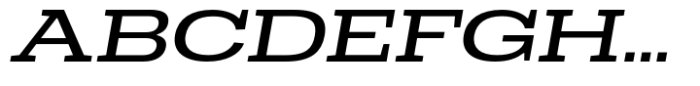 Dean Slab Extended Medium Italic Font UPPERCASE