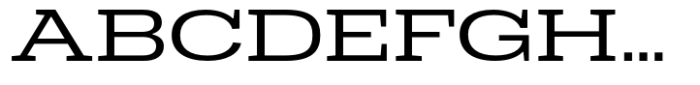 Dean Slab Extended Regular Font UPPERCASE