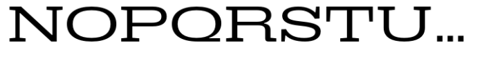 Dean Slab Extended Regular Font UPPERCASE