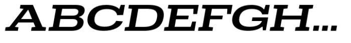 Dean Slab Extended Semi Bold Italic Font UPPERCASE