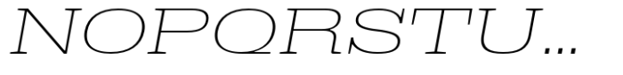 Dean Slab Extended Thin Italic Font UPPERCASE