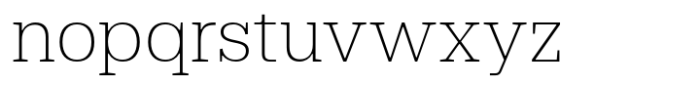 Dean Slab Thin Font LOWERCASE