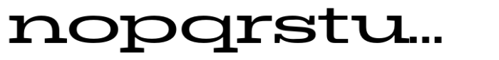 Dean Slab Wide Medium Font LOWERCASE