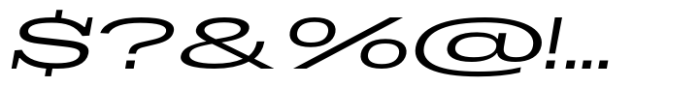 Dean Slab Wide Regular Italic Font OTHER CHARS