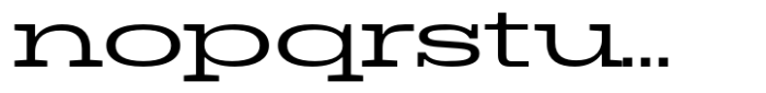 Dean Slab Wide Regular Font LOWERCASE