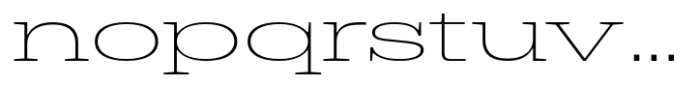 Dean Slab Wide Thin Font LOWERCASE