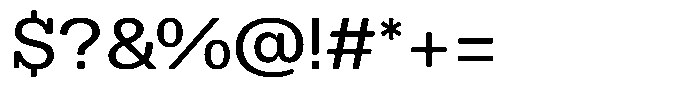 Dean Soft Slab Norm Regular Font OTHER CHARS