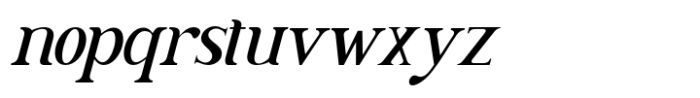 Deandra Thin Italic Font LOWERCASE