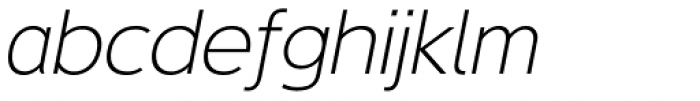 Deansgate Light Italic Font LOWERCASE
