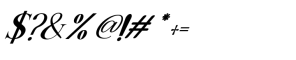 Dear And Fans Italic Font OTHER CHARS