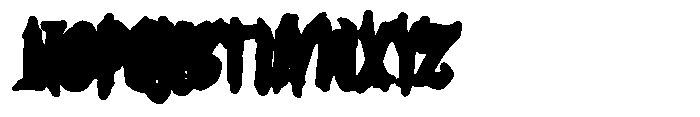 Death Curse Extrude Font UPPERCASE