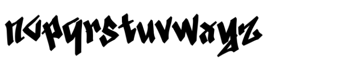 Death Festival Font LOWERCASE