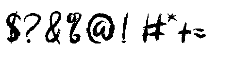 Death Shadow Font OTHER CHARS