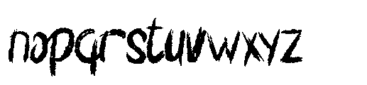 Death Shadow Font LOWERCASE