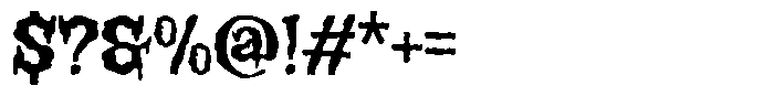 Deathgrin Regular Font OTHER CHARS