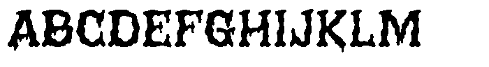 Deathgrin Regular Font UPPERCASE