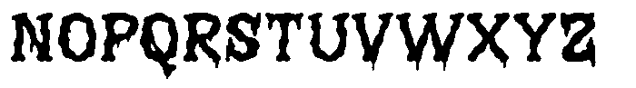 Deathgrin Regular Font UPPERCASE