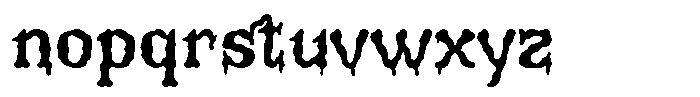 Deathgrin Regular Font LOWERCASE
