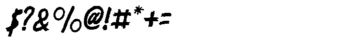 Deathless Font OTHER CHARS