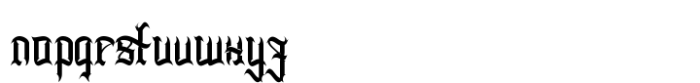 Deaths Hallows Font LOWERCASE