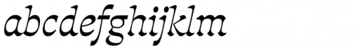 Deberny Line Medium Italic Font LOWERCASE