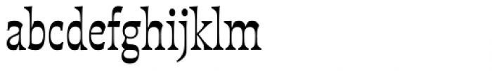 Deberny Line Narrow Medium Font LOWERCASE