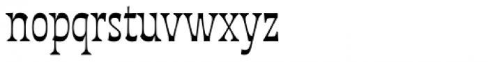 Deberny Line Narrow-Regular Font LOWERCASE