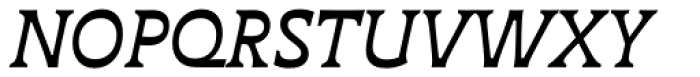 Deberny Text Medium Italic Font UPPERCASE