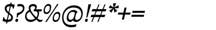 Deberny Text Regular Italic Font OTHER CHARS